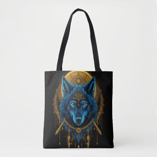 Tote Bag Loup doré (Devant)