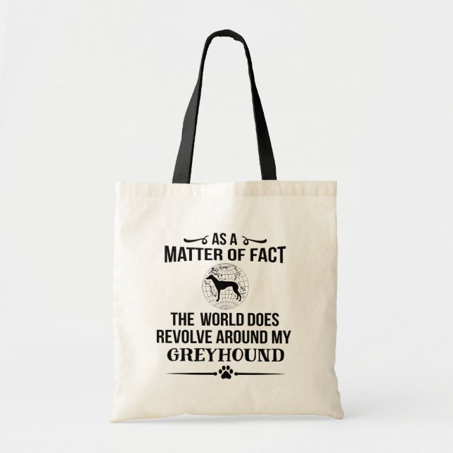 Tote Bag Louvain de race de chien gris (Devant)