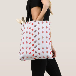 Tote Bag Love American Football - Gridiron Fans Heart