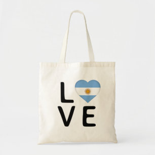 Tote Bag Love - Argentine Drapeau