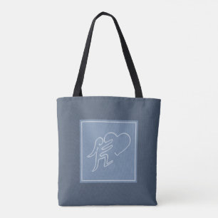 TOTE BAG LOVE (BLUEBERRY)