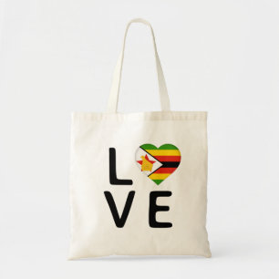 Tote Bag Love - Drapeau du Zimbabwe