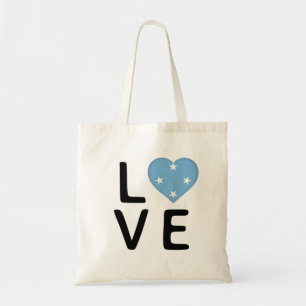Tote Bag Love - Drapeau Micronésie
