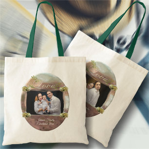 Tote Bag Love Family First Spring Flowers PCM1