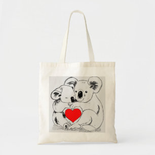 Tote Bag Love Koala Bears