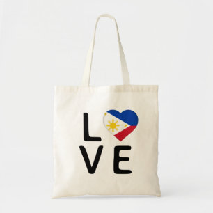 Tote Bag Love - Philippines Drapeau