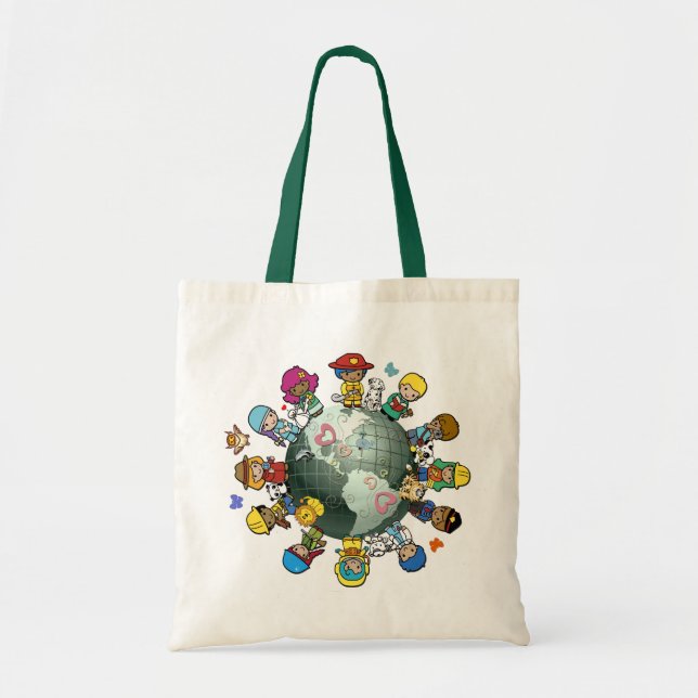 Tote Bag Love Planet Earth : Unite for Peace (Devant)