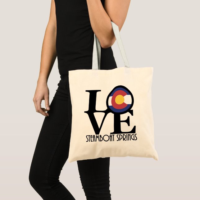 Tote Bag LOVE Steamboat Springs (Devant (produit))