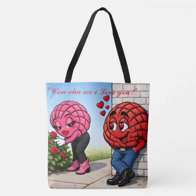 Tote Bag Love struck concha (Devant)