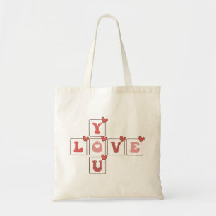 Tote Bag Love You Valentine's Day