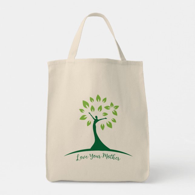 Tote Bag Love Your Mother - Reusable Shopping Bag (Dos)