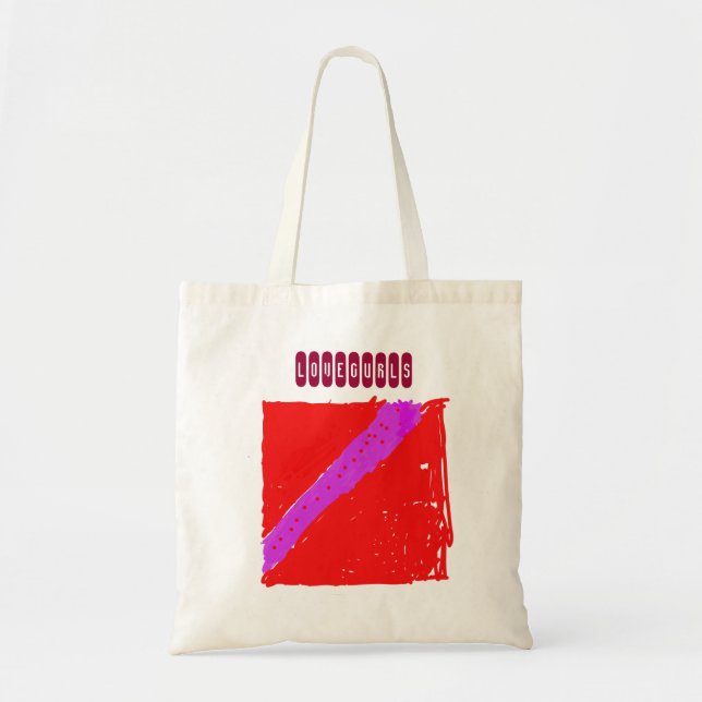 Tote Bag LoveGurls vont faire des emplettes (Devant)