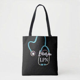 Tote Bag LPN Infirmière pratique RN Cadeau Stethoscope Mono