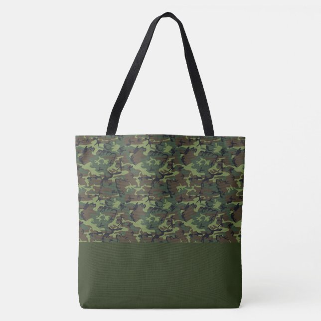 Tote Bag LRGE Green Camouflage Tasche (Vorderseite)