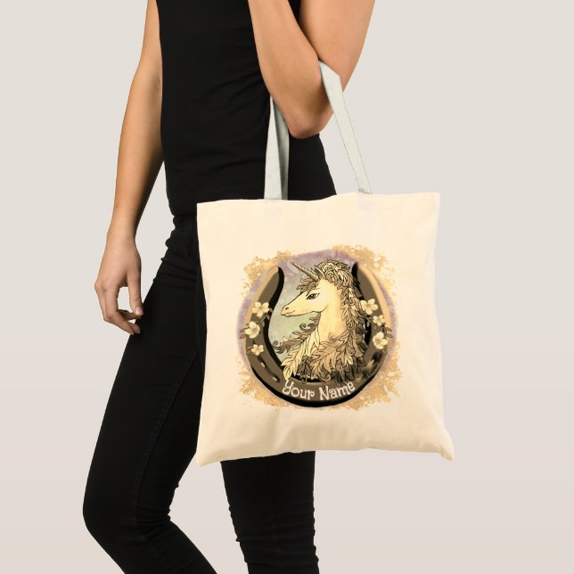 Tote Bag Lucky Gold Unicorn (Devant (produit))