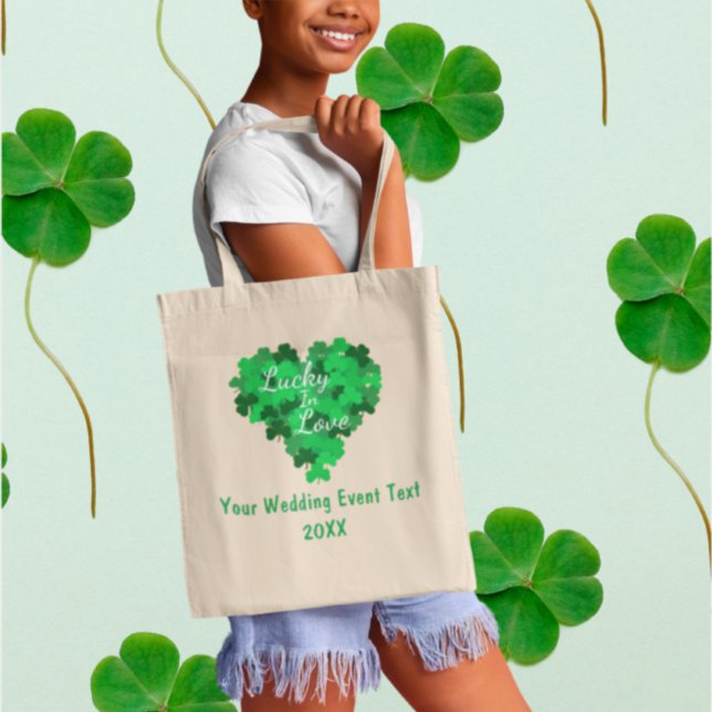 Tote Bag Lucky In Love, Événement Mariage (Créateur téléchargé)
