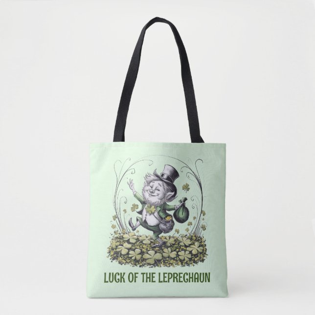 Tote Bag Lucky Irish Leprechaun (Devant)