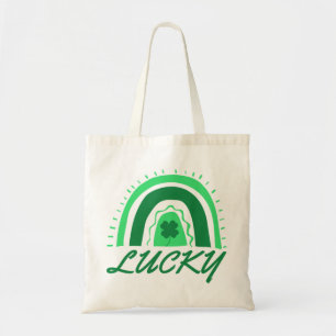 Tote Bag Lucky Shamrock Rainbow