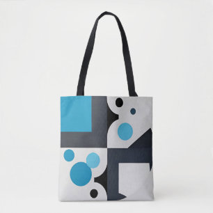 Tote Bag Lumière Bleue Abstraite Moderne ✨ Artistique Géomé