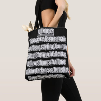 Tote Bag Lumière Du Monde Jean 8 12 KJV