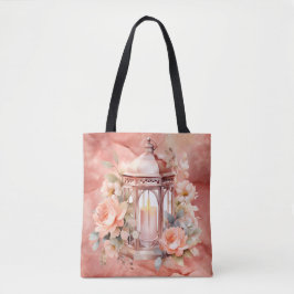 Tote Bag Lumière Extraordinaire Sur Mon Chemin Marbre Rose
