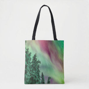 Tote Bag Lumières du Nord   Hiver à Glennallen, Alaska