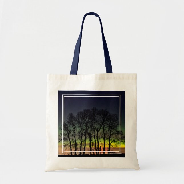 Tote Bag Lumières du Nord | Manitoba Canada Grande Pointe (Devant)