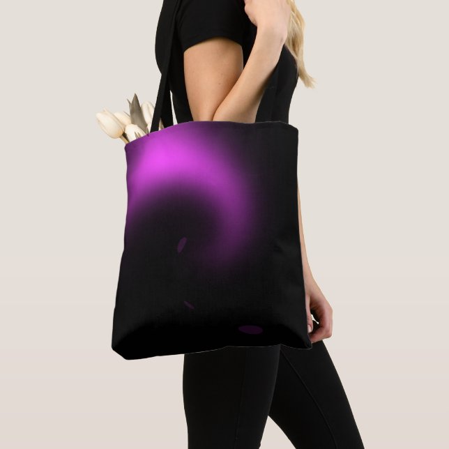 Tote Bag Lumières Twirl Purple Sunburst (De près)