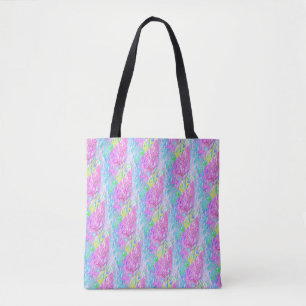 Tote Bag Lumineux jaune bleu rouge tout plus de - imprimez