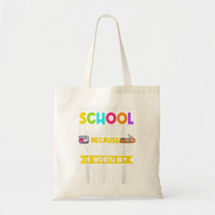 Tote Bag Lunch Lady Food Service Worker Cafeteria Crew Scho