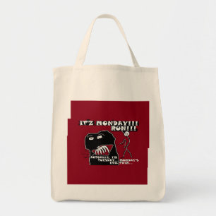 Tote Bag Lundi & son jumeau Malin mardi Run! Funny Carryall