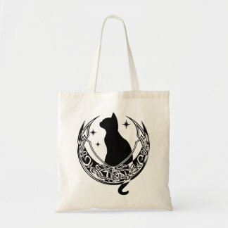 Tote Bag Lune celtique | Étoiles de chats de nuit