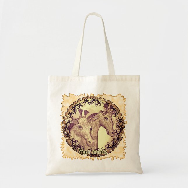 Tote Bag Lune de girafe (Devant)