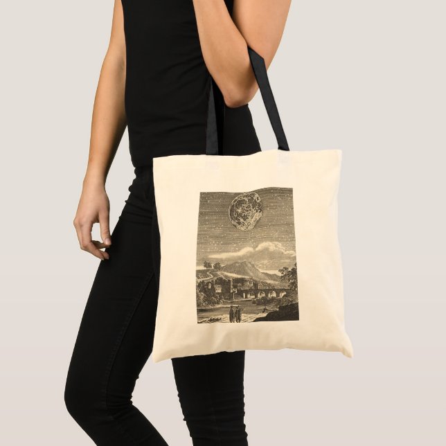Tote Bag Lune de la Renaissance antique par Allain Mallet (Devant (produit))