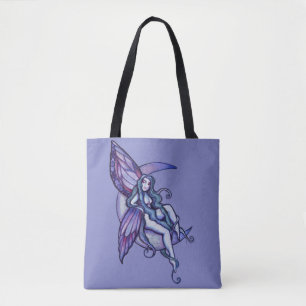 Tote Bag Lune Enfant Fée Lune Enfant Féerie Art Fae