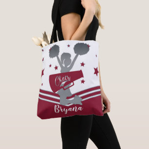 Tote Bag Lune Étoiles Blanches Argent Cheer Cheer-leading