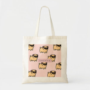 Tote Bag Lunettes de soleil adorables personnalisées Carlin