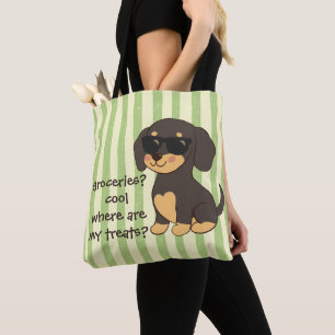 Tote Bag Lunettes de soleil cool pour teckel Drôle de chien