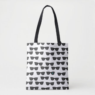 Tote Bag Lunettes de soleil noires à clins d'œil iconiques 