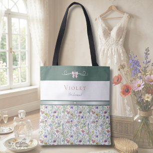 Tote Bag Luxueux Cottagecore Robe de Demoiselle d'Honneur a