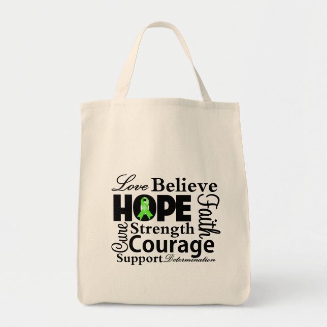 Tote Bag Lymphome non-Hodgkins Collage de l'espoir (Devant)