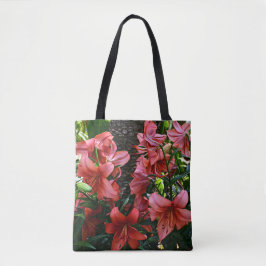 Tote Bag Lys Asiatiques Orange Floral