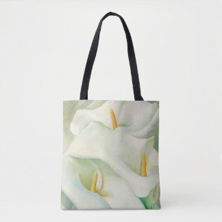 Tote Bag Lys calla blanche art de fleurs Georgia O'Keeffe B