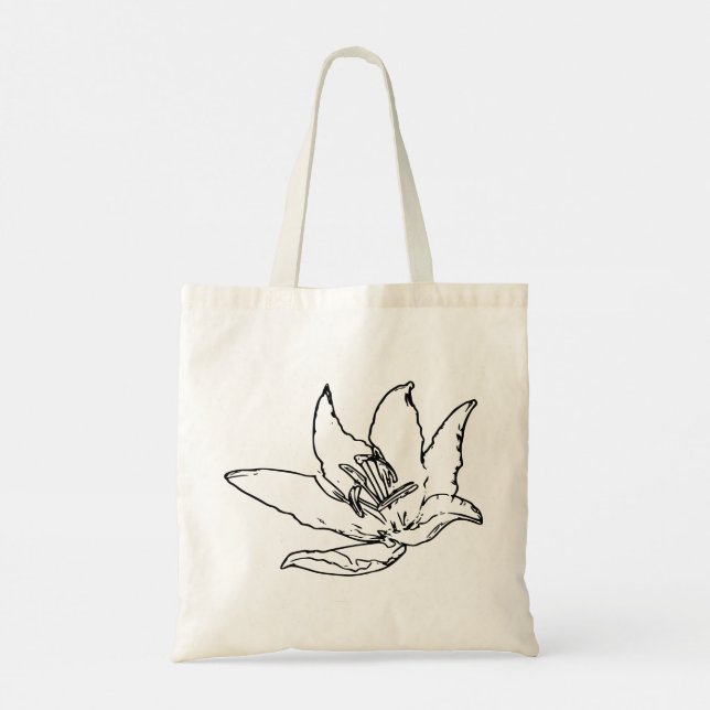 Tote Bag Lys de fleurs (Dos)