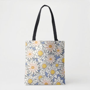 Tote Bag Lys de lotus motifs à fleurs