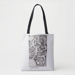 Tote Bag M. Emptyful, Dessin D'Encre