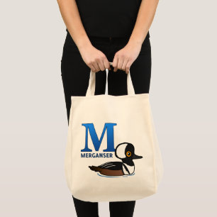 Tote Bag M est pour Merganser