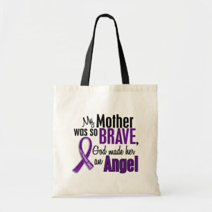 Tote Bag Ma mère est un Cancer pancréatique d'ange