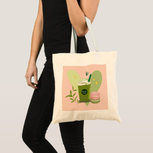 Tote Bag Macarons Matcha Latte