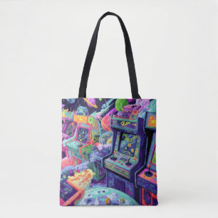 Tote Bag Machines d'arcade rétro dans l'espace